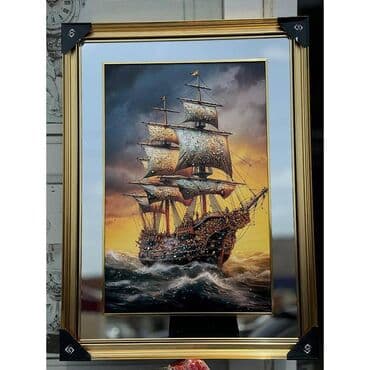 xonça şəkli çəkmək: Divar Tablosu Güzgülü Brend: No Brand Ölçü: 57×77 Keyfiyyət: Yüksək — 1