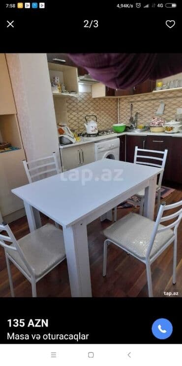 stol və stul dəstləri: Yeni, Sadə stul, Taxta, Azərbaycan — 12