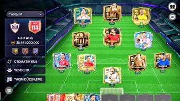 Tofas: FIFA Mobile hesabı – güclü komanda - Ümumi reytinq: 114 - Diziliş — 1