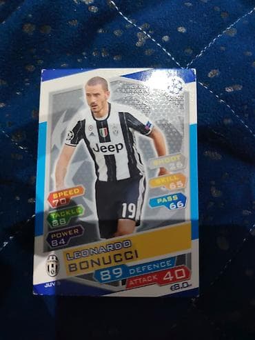 Məhsul: Futbol kolleksiya kartı Təsvir: - Oyunçu: Leonardo Bonucci -