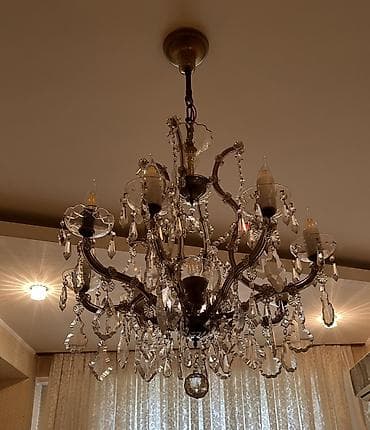 Çılçıraq, 8 lampa, Xrustal