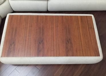 reception masa: Künc divan dəsti və uyğun orta masası - Dizayn: L formalı, geniş — 2