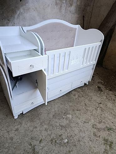 matras islenmis: Oğlan və qız üçün, İşlənmiş, Dördbucaq, Beşik, Matras ilə, Yellənmə mexanizmsiz — 5