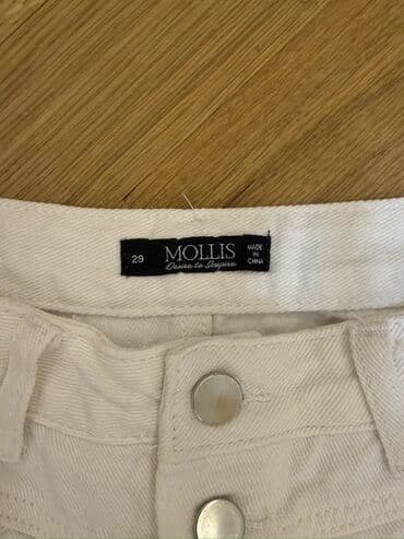 юбки солнце клеш: Мини Юбка, Джинс, M — 6