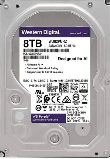 Daxili Sərt disk (HDD) 8 TB, 15000 RPM, 3.5", Yeni