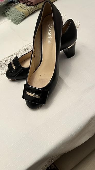 Makasin və loferlər: Qadın klassik tufli – Cosottini - Rəng: qara - Üst material: hamar — 3