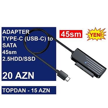 xarici hard disk: Type-C/USB-C Adapterlər/Konverterlər (Çeviricilər) ⭐Type-C (USB-C) to — 9