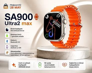 philips xenium e570: Kateqoriya: Smart saatlar Məhsul: Smart saat “SA900 Ultra2 Max” — 1