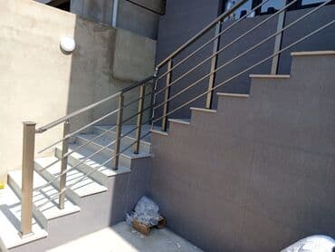 pilleken kafelleri: Yeni Pilləkən məhəccəri, Paslanmaz polad, Pulsuz çatdırılma — 3