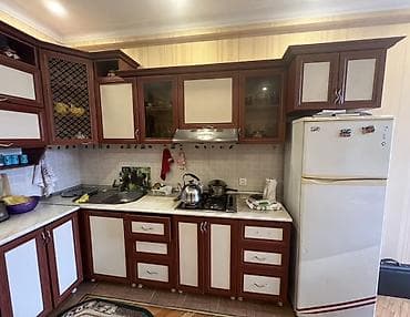 metbex mebeli: Mətbəx mebel dəsti – künc yerləşimli, funksional və geniş saxlama — 3