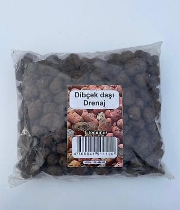 Məhsul: Dibçək daşı – Drenaj (Fitoqumus) Təsvir: - Bitkilərin kök