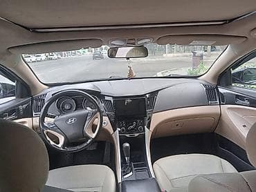 tra: Hyundai Sonata – sedan, qara rəng. - Kuzov: aerodinamik xətlər, xrom — 4