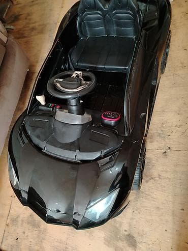 uşaq oyuncaqları mağazası: Uşaq elektrik maşını – sport tipli kabriolet, qara rəng - — 2