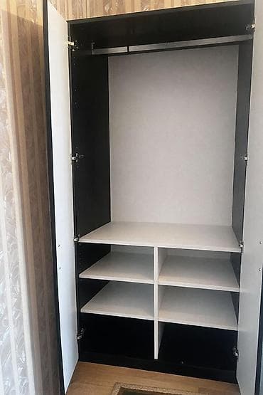 metbex mebeli 2018: 4 qapılı, Güzgülü, Ağ, Digər material, Açılan, Düz dolab — 2