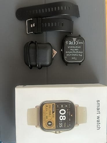 airpods max replika: Smart saat, Smart, Sensor ekran, rəng - Bej — 3