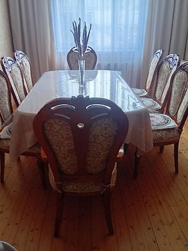 Для гостиной, Нераскладной, Прямоугольный стол, 8 стульев — 3