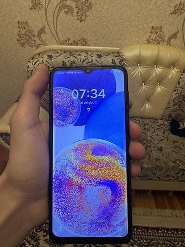 samsung zengleri: Samsung Galaxy A23, 128 GB, rəng - Qara, Barmaq izi — 3