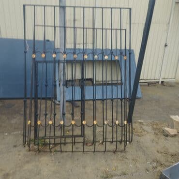 Dəmir pəncərə barmaqlığı - Material: qalın profilli dəmir/armaturlu