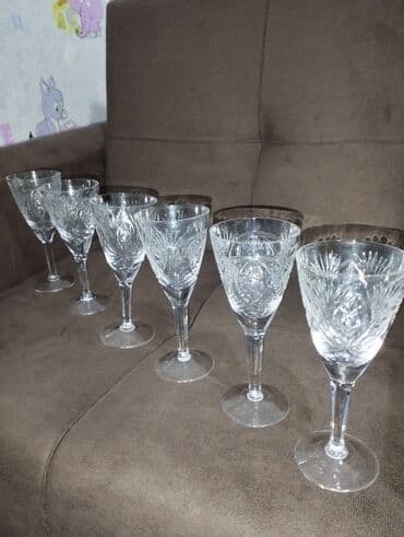 servant qablari: Qədəhlər, Xrustal, 6 ədədli dəst — 7