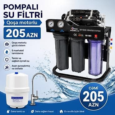 ucuz modemler: ✅Qosha Matorlu və Pompalı 💧 Güvenlux A-Class 6 Mərhələli Su Filtri — 2