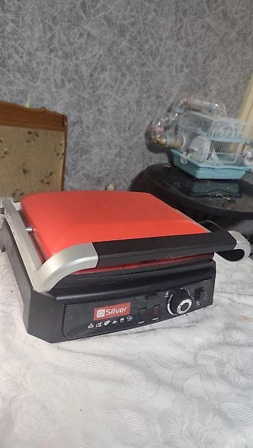 tost makinesi: Qril Silver, rəng - Qırmızı, Yeni, Pulsuz çatdırılma — 3