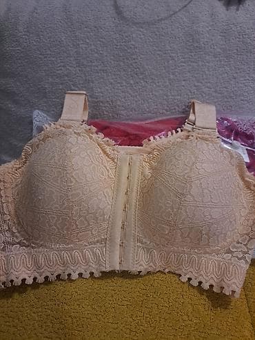 stringer alt geyimi: Qadın krujevalı bralet/sutyen - Rəng: şampan/bej - Material: yumşaq — 1