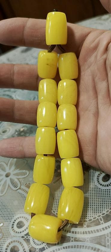 Toy paltarları və aksesuarları: Məhsul: kehrebatəsbeh/ Təsvir: - Parlaq limon-sarı rəngdə iri — 3