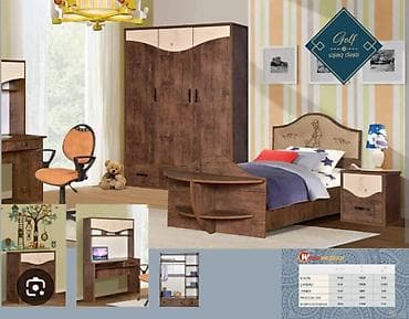 genc yataq otagi: Oğlan və qız üçün, İşlənmiş, Təknəfərlik çarpayı — 1