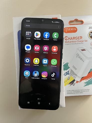 samsung 740n: Samsung Galaxy A04e, 32 GB, rəng - Qara, Barmaq izi, Face ID — 4