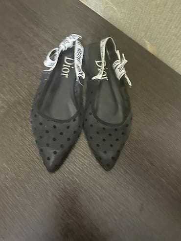 Qadın ayaqqabısı – şıq slingback baletka/pumps - Rəng: qara - Üst