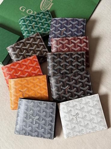 portmane: Goyard kişi pulqabısı (klassik “Goyardine” naxışı). Originalla 1:1di — 1