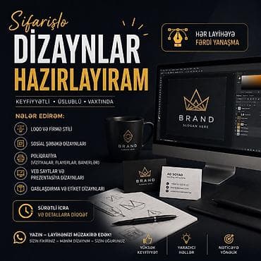 Sifarişlə qrafik dizayn xidmətləri Üstünlüklər: - Keyfiyyətli lalafo.az -da Sifarişlə qrafik dizayn xidmətləri Üstünlüklər: - Keyfiyyətli