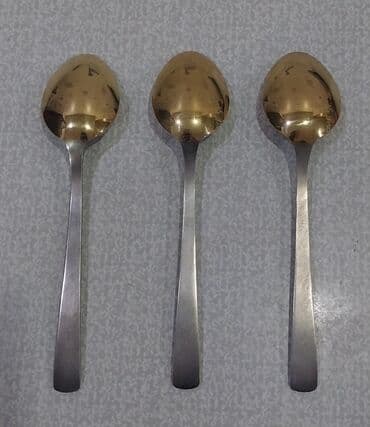 qaşıq dəsti: Sovetdən qalan təzə qaşıq dəsti satılır, yemək üçün böyük ölçülü qaşıq — 11