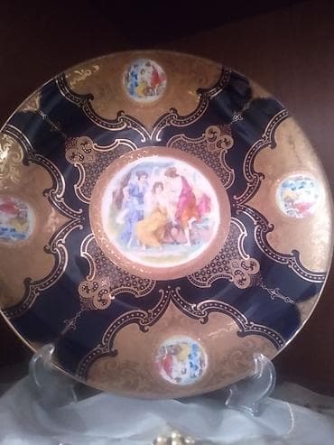 sufre instagram: Boşqablar, 1 əd, rəng - Qızılı, Keramika — 2