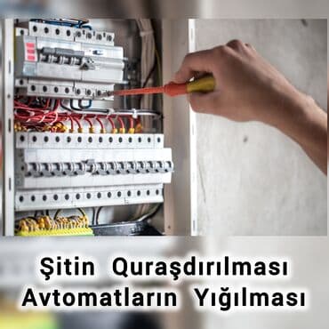 Другие стройуслуги: Evin elektrik xəttlərinin çəkilməsi Çılçıraqların quraşdırılması — 4