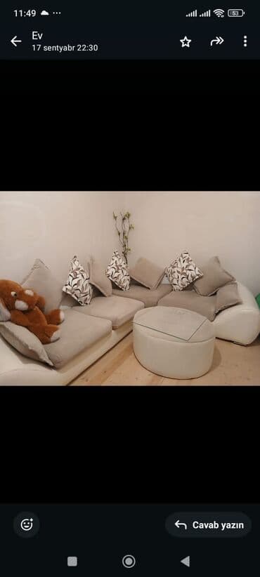 Künc divan, İşlənmiş lalafo.az -da Künc divan, İşlənmiş