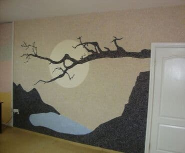 qonaq otagi aboylari 2020: Dekorativ səthlər üçün xüsusi toxumalı divar kağızı. Müxtəlif rəng və — 7