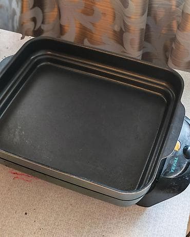 Гриль Tefal, цвет - Черный, Б/у — 2