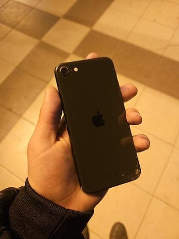 philips xenium 9@9q: IPhone SE 2020, 64 GB, Jet Black, Barmaq izi, Simsiz şarj — 2