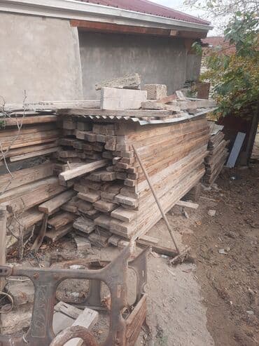 Taxta materialları dəsti - Müxtəlif ölçülü taxta şalban və lövhələr — 3