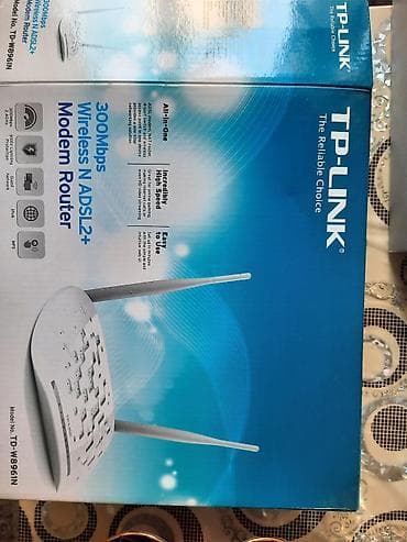 ev modemi: TP-Link TD-W8961N – 300Mbps Wireless N ADSL2+ Modem Router — 1