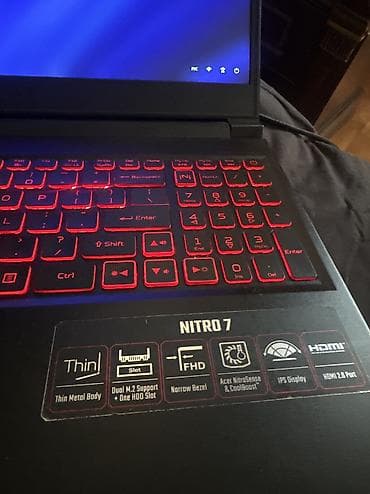 Monitorlar: İşlənmiş Acer Nitro, 15.6 ", Intel Core i7, 512 GB, Ünvandan götürmə — 5