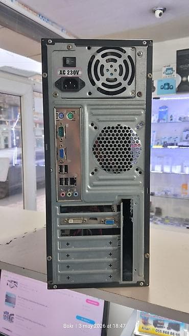 Masaüstü kompüterlər və iş stansiyaları: Plata ddr3 775 Giqabayt firması Ram ddr3 6 Gb (4+2) Prosessor; intel — 2