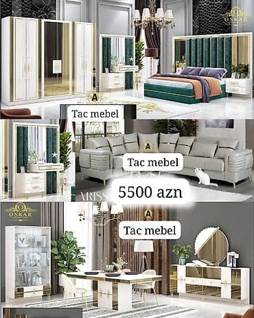 mebel yataq desti: Tac Mebel – Komplekt mebel dəstləri 1) Dəst 1 – 6500 AZN - Yataq — 5