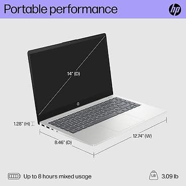 pc: HP 14-EP0199NR i7-1355U 16/512 Noutbuk tamamilə yenidir, bağlı — 2