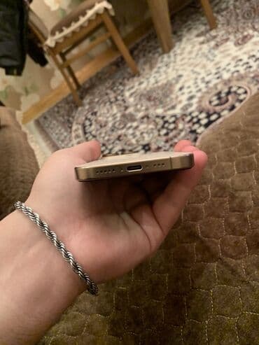 iphone 16 pro max qiyməti: IPhone 16 Pro, 256 GB, Desert Titanium, Simsiz şarj, Face ID — 5