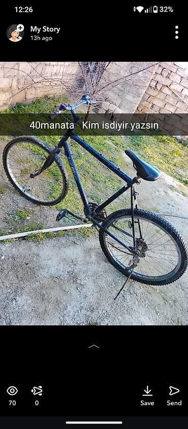 16 lıq velosiped: Velosiped – şəhər və kənd yolları üçün klassik tip. Xüsusiyyətlər: - — 1