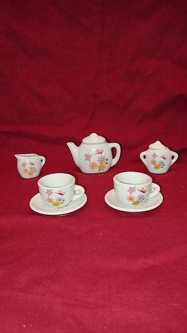 sud separatoru: Çay dəsti, rəng - Ağ, Keramika, SSRİ — 1