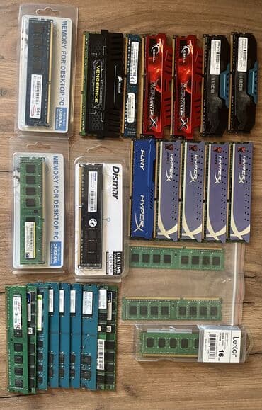Operativ yaddaş (RAM): Operativ yaddaş (RAM) HyperX, 8 GB, 1600 Mhz, DDR3, PC üçün