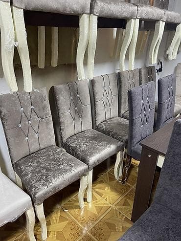 par: Qonaq otağı üçün, Açılmayan, Dördbucaq masa, 6 stul — 3